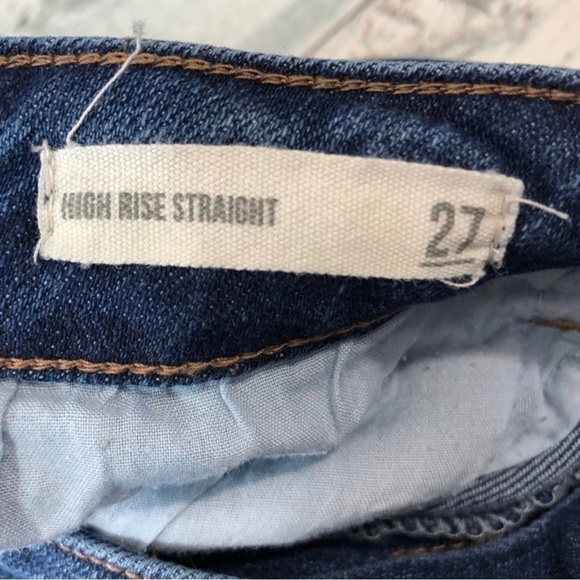 Harper Heritage High RiseDistressed Straight Frayed Hem Jeans size 27 - Picture 9 of 11